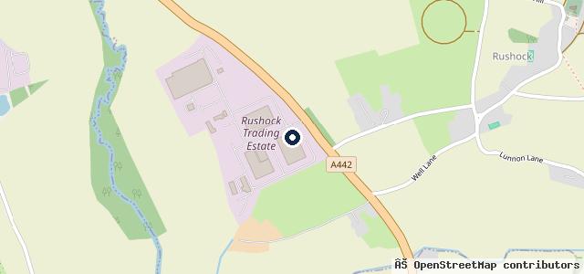 Map showing the location of Kidderminster MOT