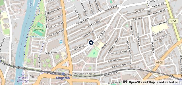 Map showing the location of Kingston Auto Repairs