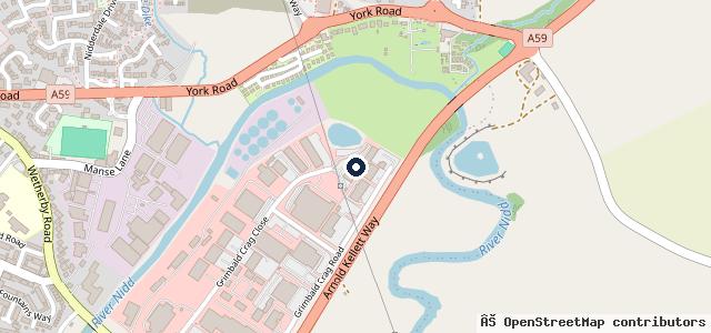 Map showing the location of Knaresborough Tyre Services Ltd