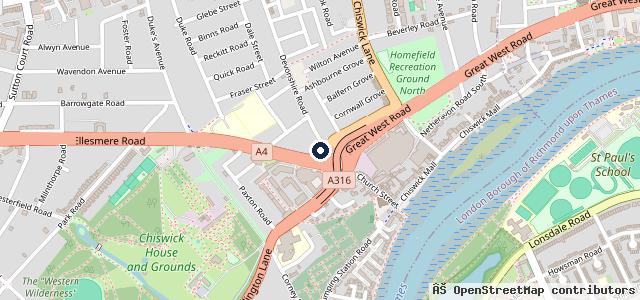 Map showing the location of Landmark Car Co