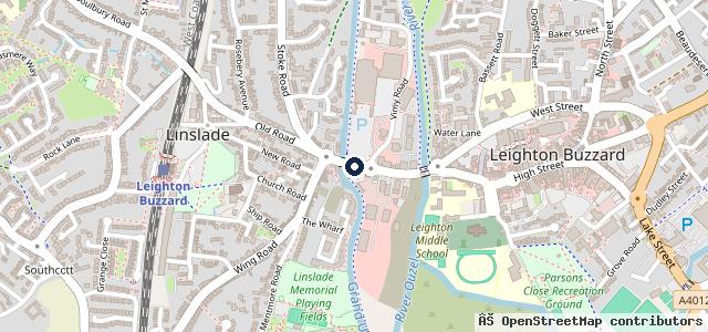 Map showing the location of Linslade Tyres