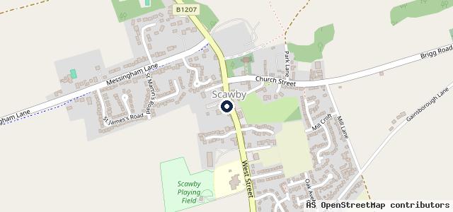 Map showing the location of Lockwoods Garage