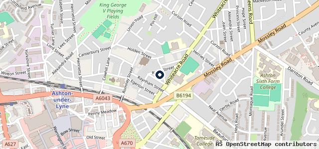 Map showing the location of Mark One Auto Specialists
