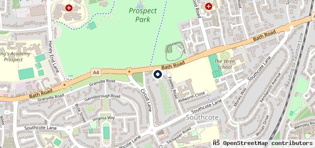 Map showing the location of Marshall Skoda Reading