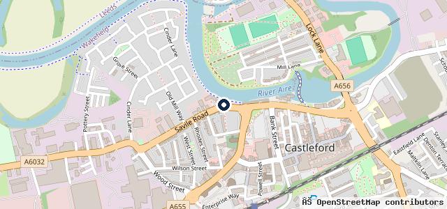 Map showing the location of Savile Road Garage