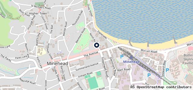 Map showing the location of Derek Merson