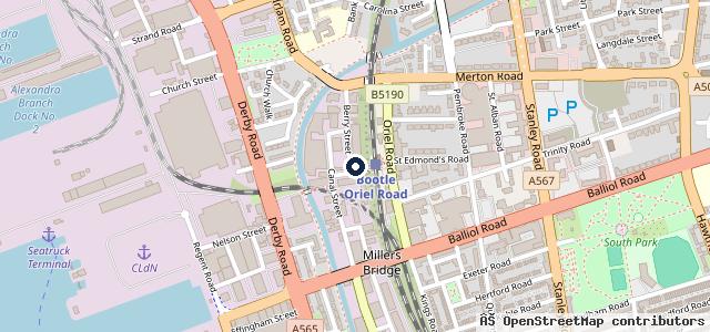 Map showing the location of Bootle Motor Company