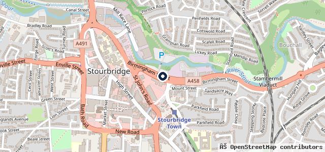 Map showing the location of Household Waste Recycling Centre
