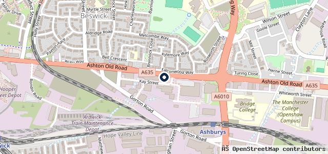 Map showing the location of Tyre Save Manchester