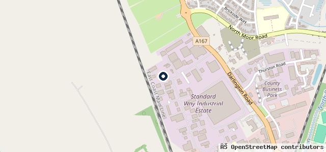 Map showing the location of Northallerton Service Centre