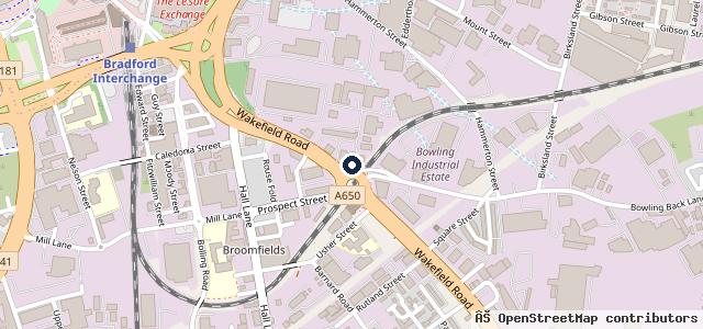 Map showing the location of One Stop Bodyshop