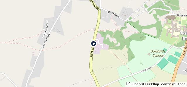 Map showing the location of Chilcompton MOT Centre