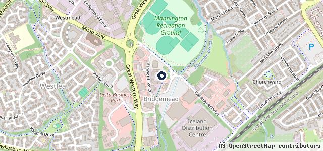 Map showing the location of Orbit MOT & Service Centre