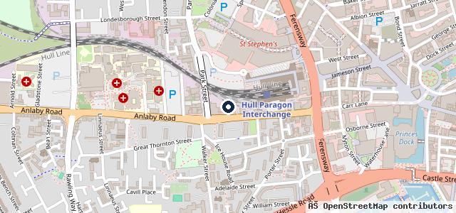 Map showing the location of Paragon Car Services Ltd