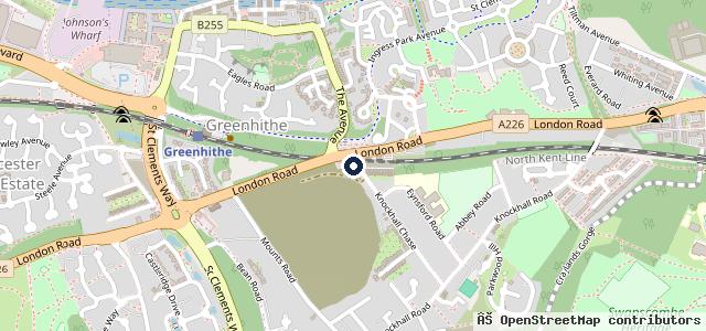 Map showing the location of Paramount Garage