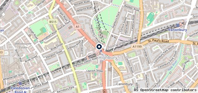 Map showing the location of The Garage