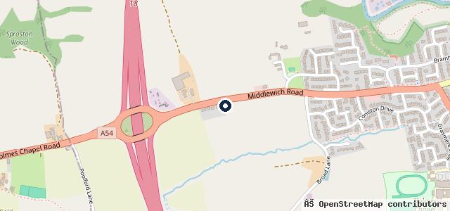 Map showing the location of M6 Vehicle Sales Ltd