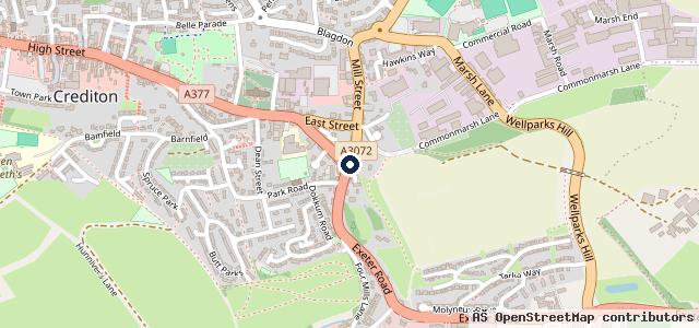 Map showing the location of Treen Motorcycles