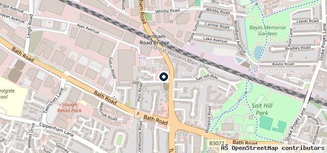 Map showing the location of Windrush Volkswagen (Slough Retail Sales & Service)