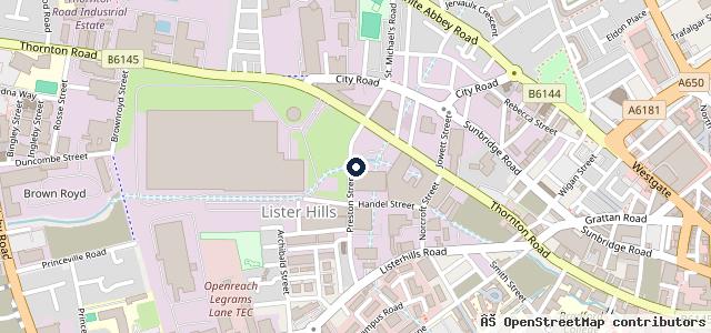 Map showing the location of Preston Car Centre LTD