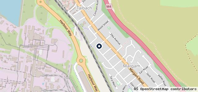 Map showing the location of Prince Street Garage and MOT Centre