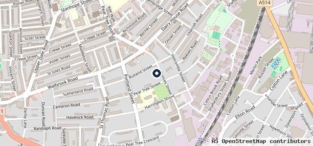 Map showing the location of Princes Street Garage