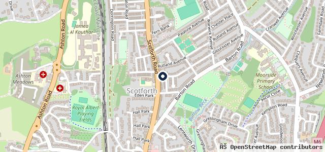 Map showing the location of Progressive Garage