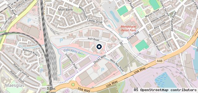 Map showing the location of Walls Truck Services Ltd | Newport