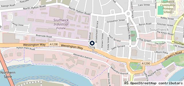 Map showing the location of Pulman SEAT Sunderland