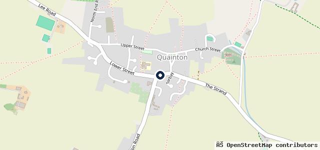 Map showing the location of Quainton Garage