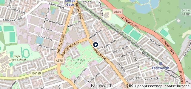 Map showing the location of Vertu Land Rover Bolton | Bolton