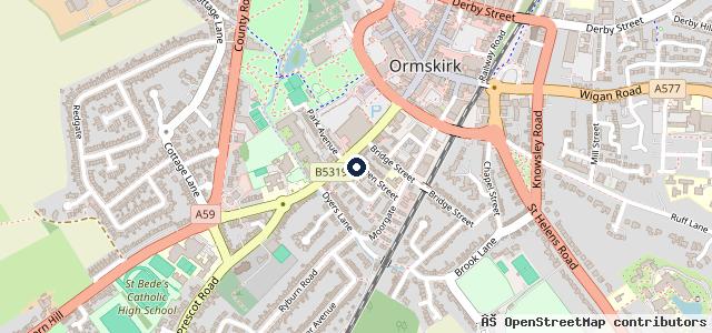 Map showing the location of Queen Street Garage