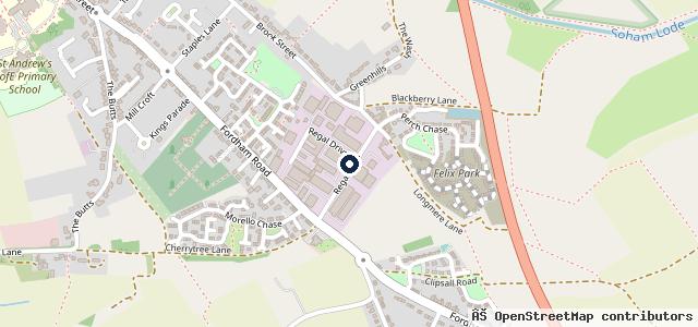 Map showing the location of Robbie's Vehicle Repair