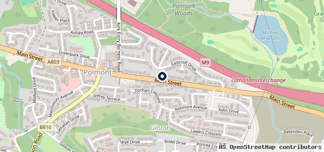 Map showing the location of Rosehall Garage