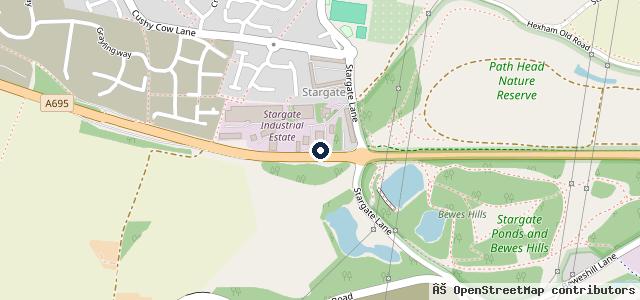 Map showing the location of Ryton Tyre & Autocentre