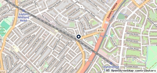 Map showing the location of Scarborough Garage