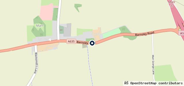 Map showing the location of Scawsby MOT & Car Care Centre