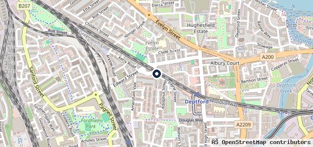 Map showing the location of The Test Centre Deptford l Nothing But MOTs