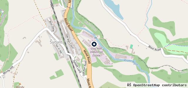 Map showing the location of FrogHall Garage ltd