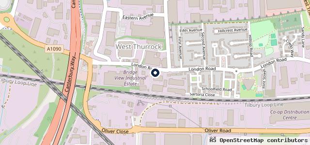 Map showing the location of 4Front Services Ltd