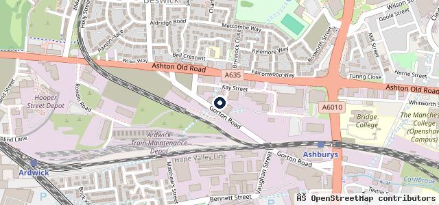 Map showing the location of GG MOT & Service Centre