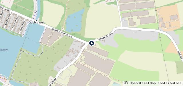Map showing the location of Spanners Garage