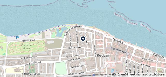 Map showing the location of Turner Street Garage
