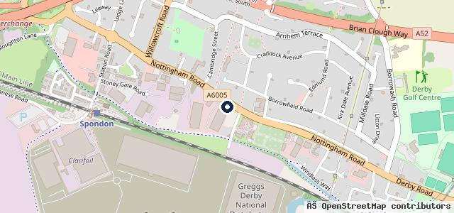 Map showing the location of Stoney Cross Garage