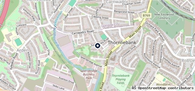 Map showing the location of Summerlea Garage