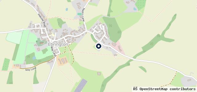 Map showing the location of The Ebrington Arms