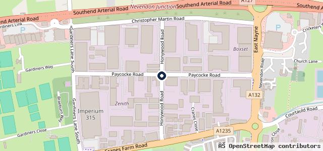 Map showing the location of T & T Service Centre