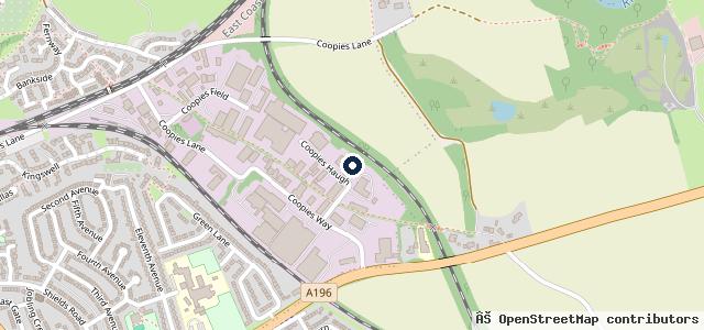Map showing the location of T. Thompson & Sons Ltd