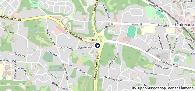 Map showing the location of Telford Motors