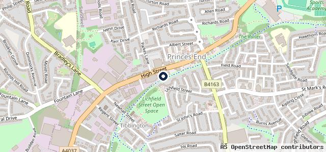 Map showing the location of Premier Mot Service Centre (Tipton)